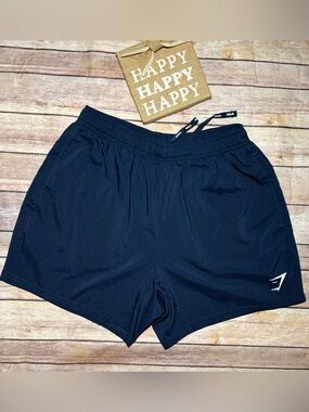 Gymshark Dark Navy Drawstring Training Shorts size Medium